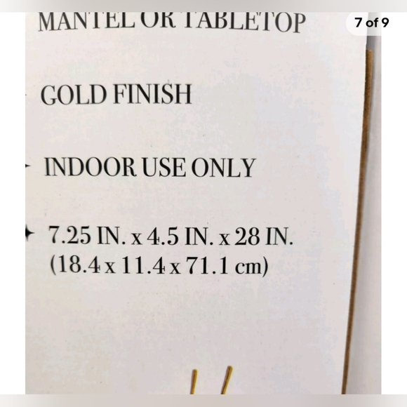 ALDI Merry Moments Sculpted Gold Reindeer NEW In Box Set Of 3 - Picture 2 of 3